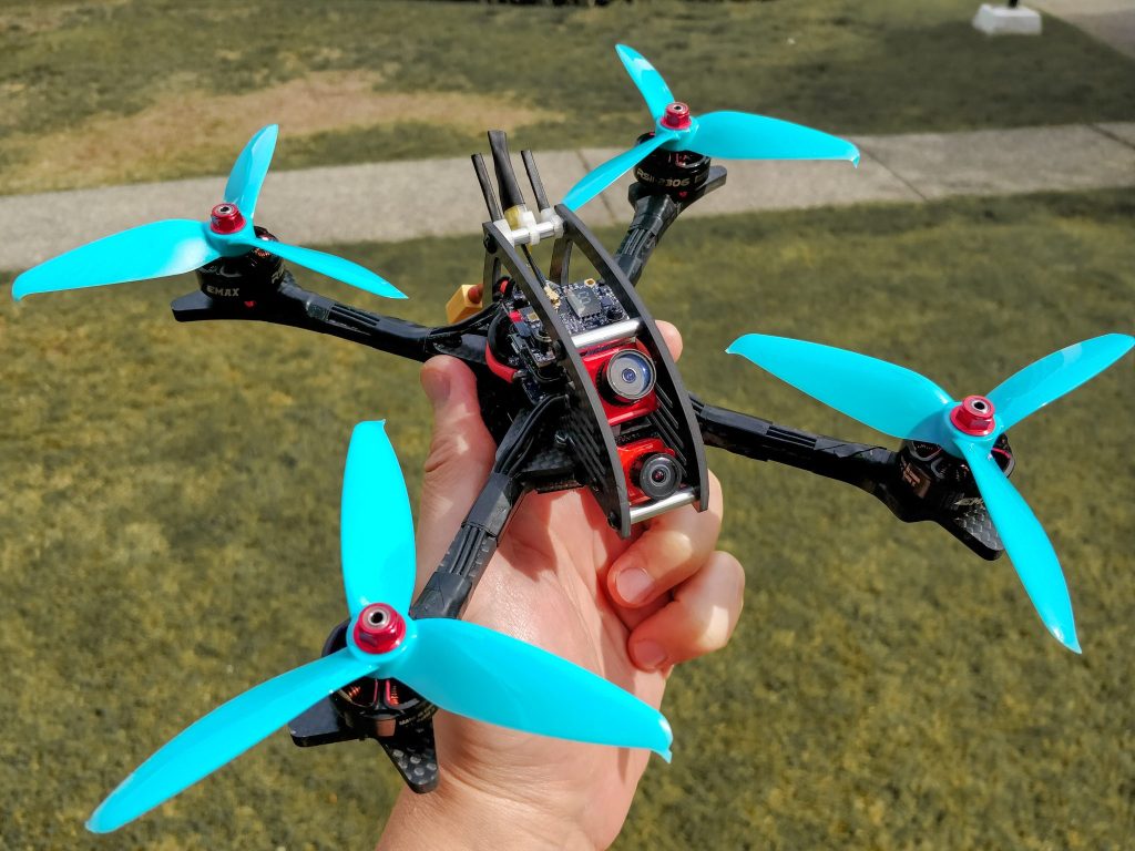 a drone in a hand