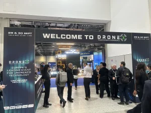 Entrance of DroneX Trade Show 2026 at ExCeL London