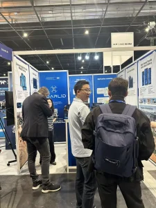 Visitors at the SOARLID booth, UAV Show 2026 Bordeaux